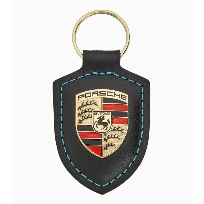 Porsche odinis raktų pakabukas su metaliniu herbu